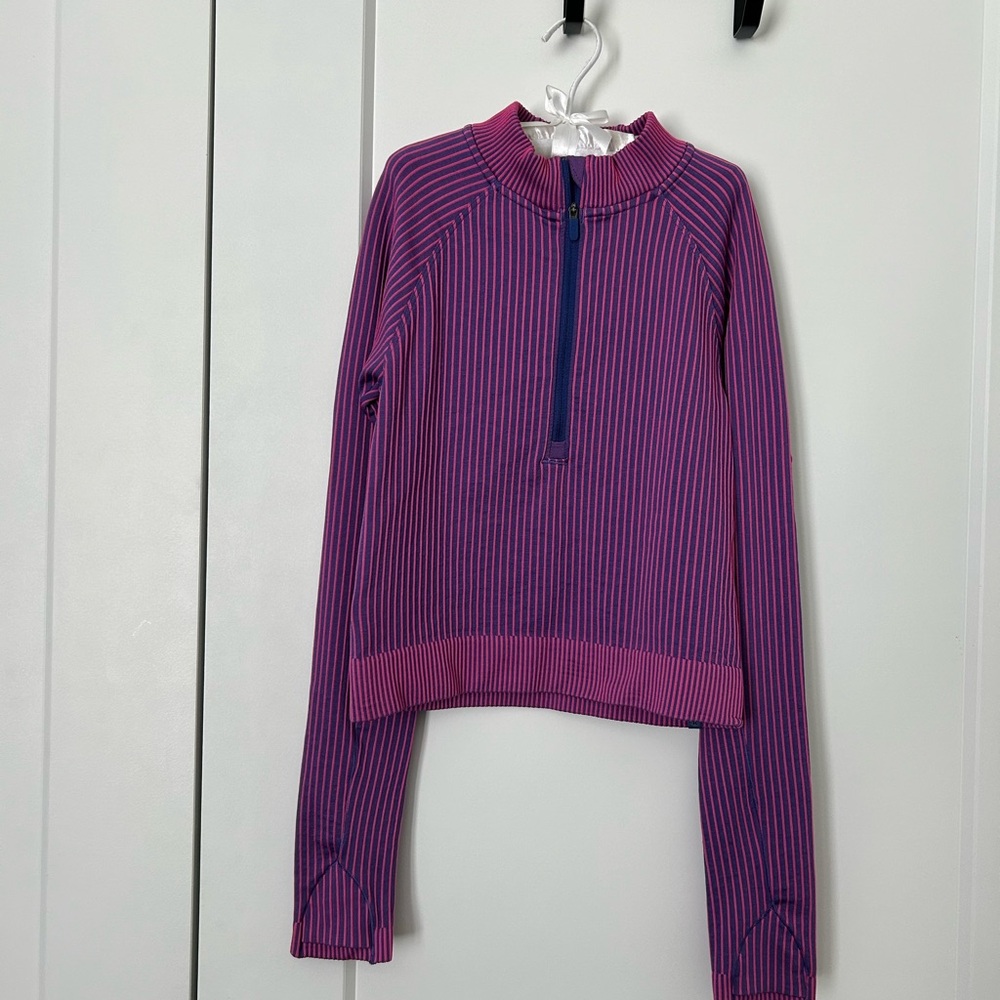 lululemon athletica Purple and Pink Striped Top Size 2